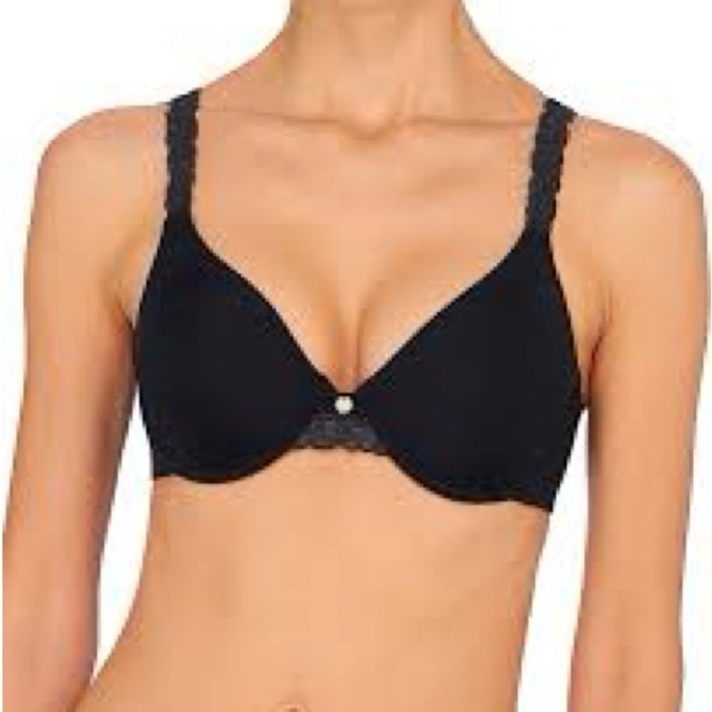 Natori Pure Luxe Contour Bra Black Wireleas bra 32D